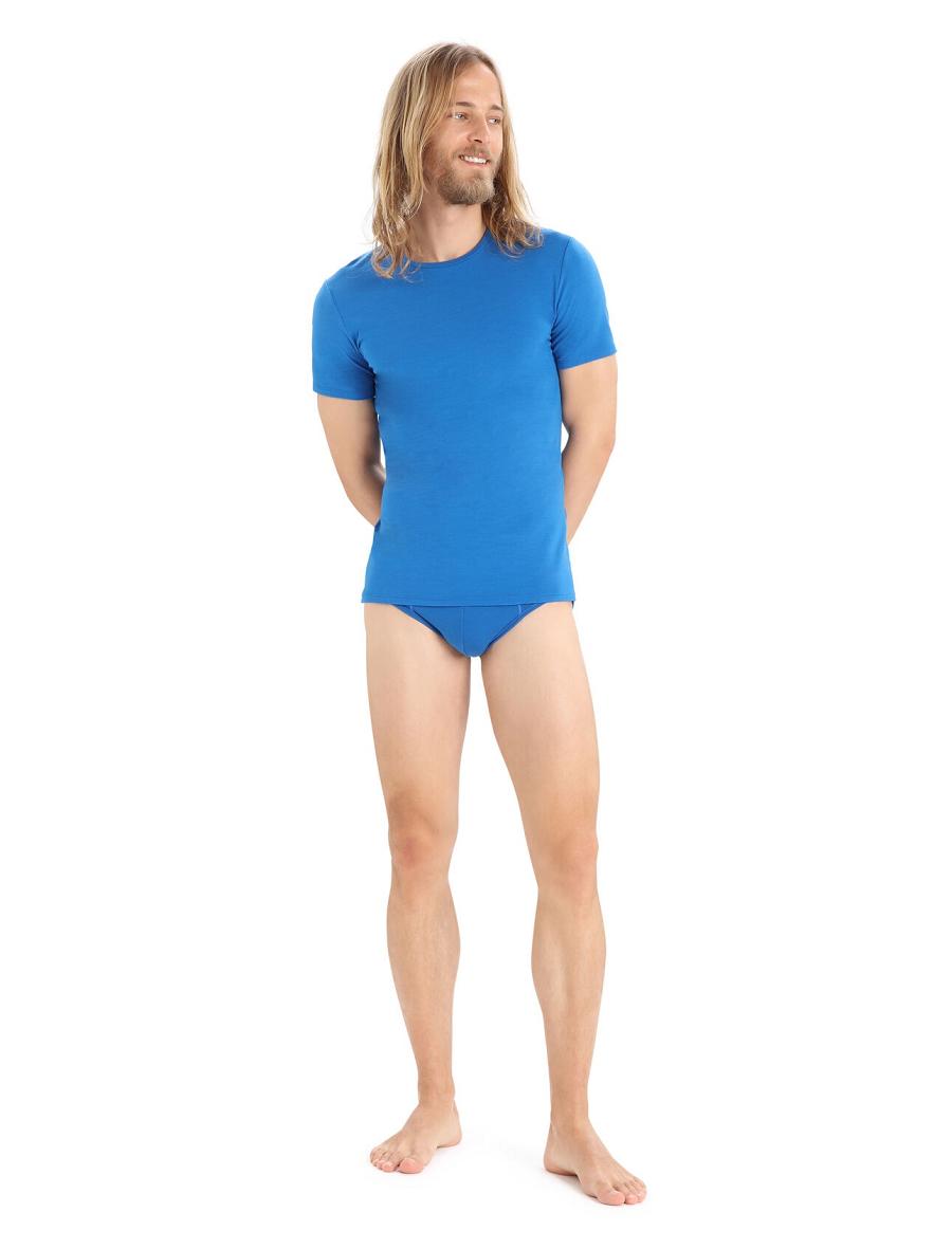 Sous Vêtement Icebreaker Merino Anatomica Briefs Homme Bleu | FR 1296ZUTG